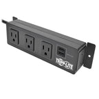 Tripp Lite TLP310USBS surge protector Black 3 AC outlet(s) 120 V 120.1" (3.05 m)