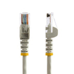 StarTech.com 50 ft Gray Snagless Category 5e (350 MHz) UTP Patch Cable networking cable 600" (15.2 m)