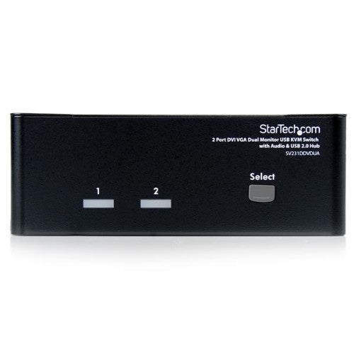 StarTech.com SV231DDVDUA KVM switch Black