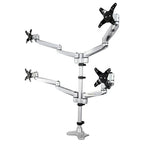 StarTech.com ARMQUADPS monitor mount / stand 27" Desk Silver