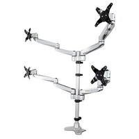 StarTech.com ARMQUADPS monitor mount / stand 27" Desk Silver