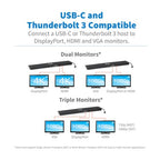 Tripp Lite U442-DOCK7D-B laptop dock/port replicator Wired USB 3.2 Gen 1 (3.1 Gen 1) Type-C Black