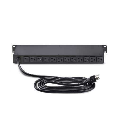 StarTech.com 16NM8-RACK-MOUNT-PDU power distribution unit (PDU) 16 AC outlet(s) 1U Black