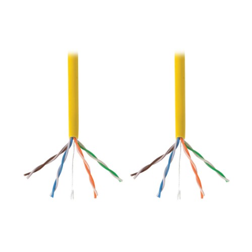 Tripp Lite N022-01K-YW networking cable Yellow 12000" (304.8 m) Cat5e U/UTP (UTP)