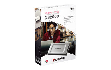 Kingston Technology XS2000 4 TB USB Type-C 3.2 Gen 2 (3.1 Gen 2) Black, Silver