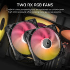 Corsair iCUE LINK TITAN RX RGB Processor All-in-one liquid cooler 5.51" (14 cm) Black 1 pc(s)