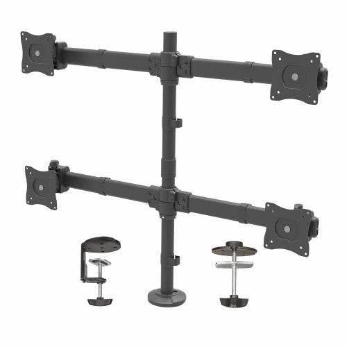 StarTech.com ARMQUAD monitor mount / stand 27" Desk Black