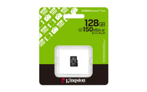 Kingston Technology Canvas Select Plus Gen3 128 GB MicroSDXC UHS-I Class 10