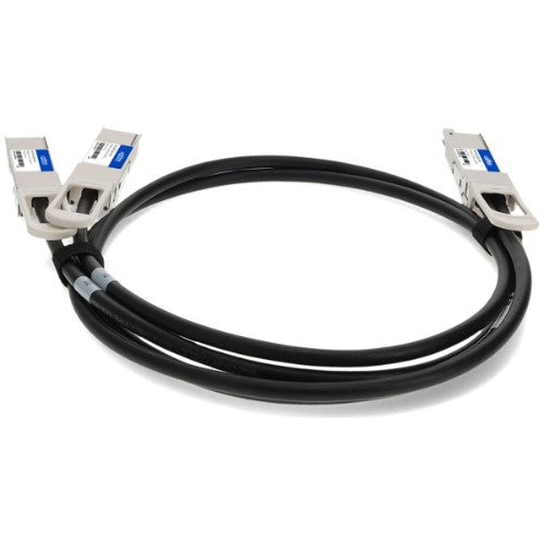 AddOn Networks DAC-Q56DD2Q562-5M-AO InfiniBand/fibre optic cable 98.4" (2.5 m) QSFP-DD 2x QSFP56 Black, Metallic
