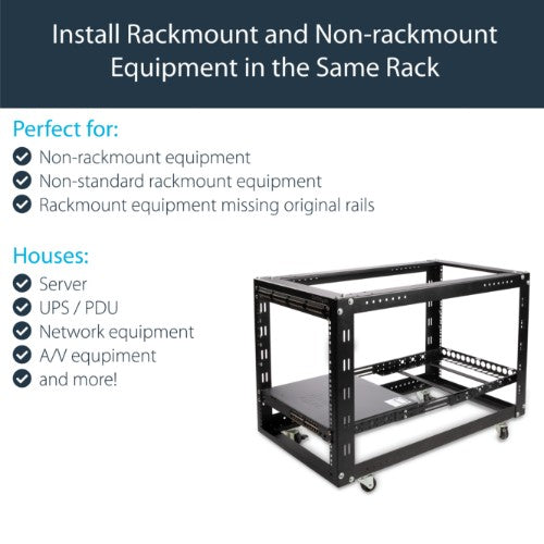 StarTech.com UNIRAILS1U rack accessory Rack rail