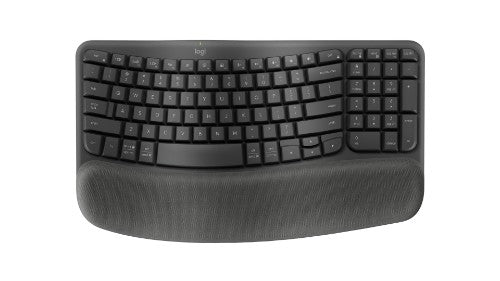 Logitech Wave Keys keyboard Universal RF Wireless + Bluetooth QWERTY English Graphite