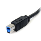 StarTech.com USB3SAB6BK USB cable USB 3.2 Gen 1 (3.1 Gen 1) 70.9" (1.8 m) USB A USB B Black