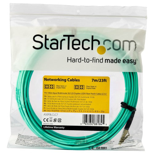 StarTech.com A50FBLCLC7 InfiniBand/fibre optic cable 275.6" (7 m) LC Aqua color