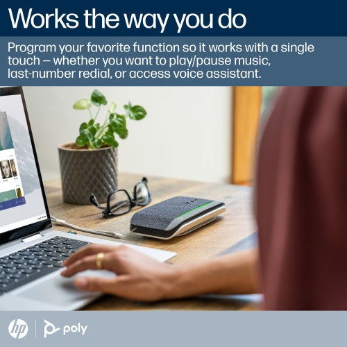 HP Poly Sync 20-M Speakerphone +USB-A to USB-C Cable