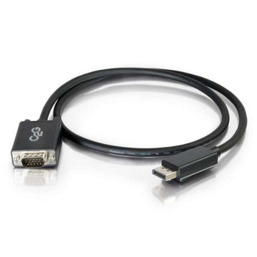 C2G 54332 video cable adapter 72" (1.83 m) DisplayPort VGA (D-Sub) Black