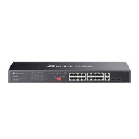 TP-Link Omada DS1018GMP network switch Unmanaged Gigabit Ethernet (10/100/1000) Power over Ethernet (PoE) 1U Black