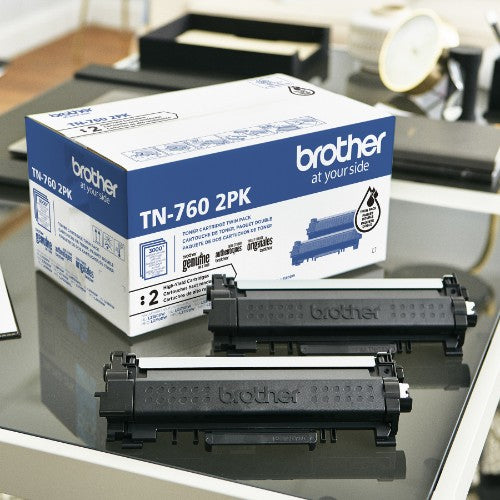 Brother TN-7602PK toner cartridge 2 pc(s) Original Black