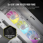 Corsair iCUE LINK 6500X RGB Midi Tower White