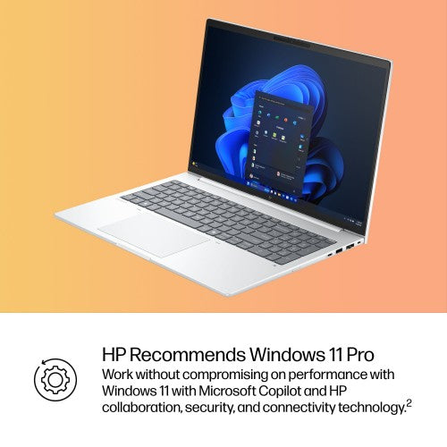 HP EliteBook 8 G1a Wolf Pro Security Edition AMD Ryzen™ 7 PRO 250 Laptop 16" WUXGA 16 GB DDR5-SDRAM 512 GB SSD Wi-Fi 7 (802.11be) Windows 11 Pro AI PC Silver