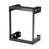 StarTech.com RK12WALLO rack cabinet 12U Wall mounted rack Black