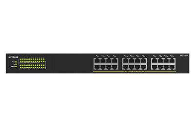 NETGEAR GS324PP Unmanaged Gigabit Ethernet (10/100/1000) Power over Ethernet (PoE) Black