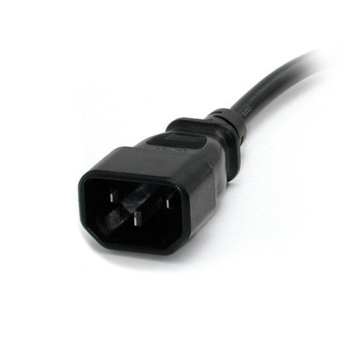 StarTech.com PAC100 power cable Black 11.8" (0.3 m) C14 coupler NEMA 5-15R