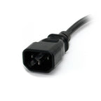 StarTech.com PAC100 power cable Black 11.8" (0.3 m) C14 coupler NEMA 5-15R