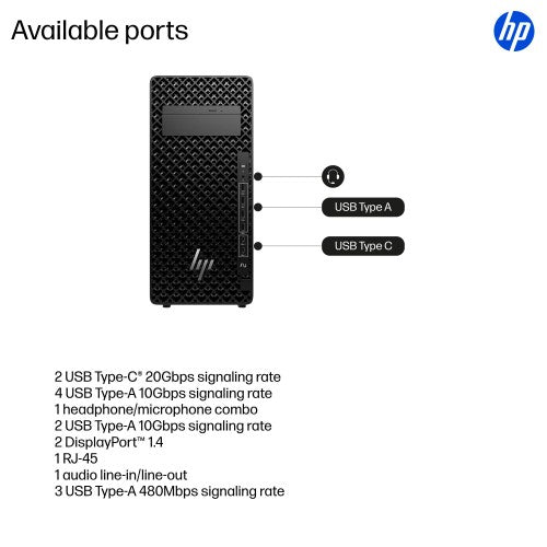 HP Z2 Tower G1i Workstation Desktop PC Wolf Pro Security Edition
