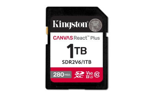 Kingston Technology Canvas React Plus 1 TB SDXC UHS-II Class 10
