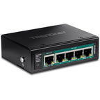 Trendnet TI-B541 network switch Unmanaged Gigabit Ethernet (10/100/1000) Power over Ethernet (PoE) Black