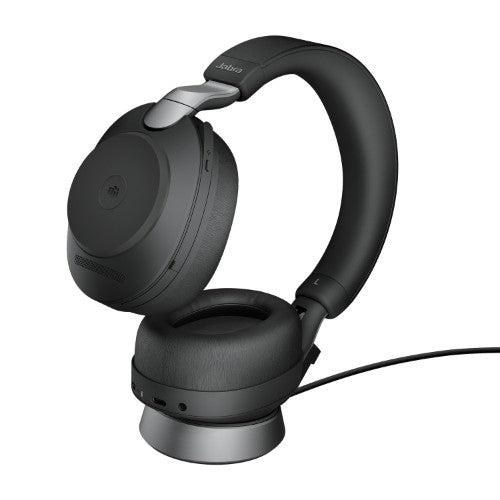 Jabra Evolve2 85 Headset Wireless Head-band Office/Call center USB Type-C Bluetooth Black
