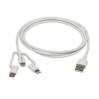 Tripp Lite M101AB-004-LMCW mobile phone cable White 47.2" (1.2 m) USB A USB-C/micro-USB B/Lightning