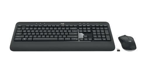 Logitech 920-008672 keyboard Mouse included Universal RF Wireless QWERTY French Black, White