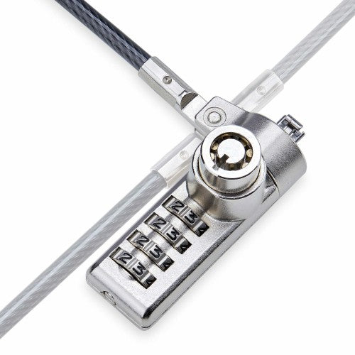 StarTech.com DUALKA10-LAPTOP-LOCK cable lock Black, Steel 78.7" (2 m)