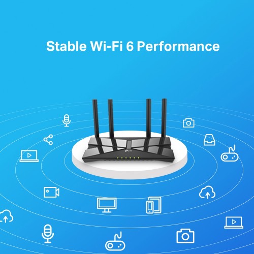 TP-Link Archer AX10 wireless router Gigabit Ethernet Dual-band (2.4 GHz / 5 GHz) Black