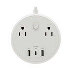 Tripp Lite TLP26PD30WCAM surge protector White 2 AC outlet(s) 120 V 72" (1.83 m)