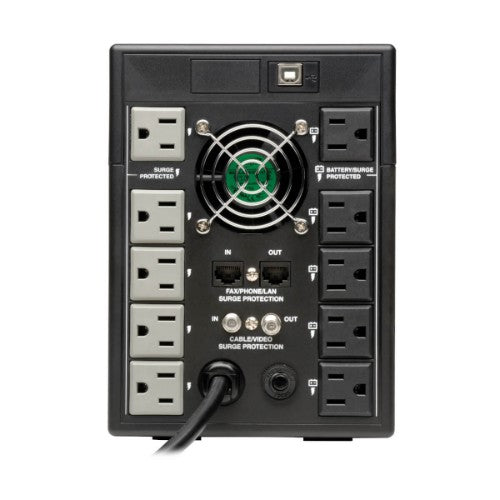 Tripp Lite SMART1500LCDT uninterruptible power supply (UPS) Line-Interactive 1.5 kVA 900 W 10 AC outlet(s)