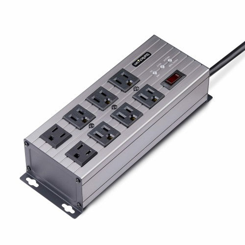 StarTech.com 8N515S12-POWER-STRIP power distribution unit (PDU) 8 AC outlet(s) Gray