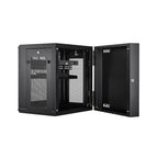 StarTech.com RK12WALHM rack cabinet 12U Wall mounted rack Black