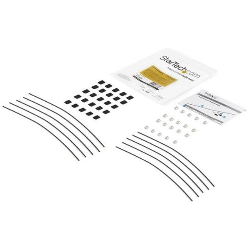 StarTech.com CONNLOCKPK10 cable organizer Floor Cable tether Black 10 pc(s)