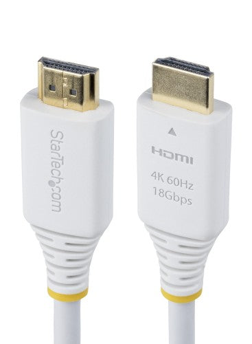 StarTech.com HDMI2-CABLE-4K60-10W HDMI cable 118.1" (3 m) HDMI Type A (Standard) White