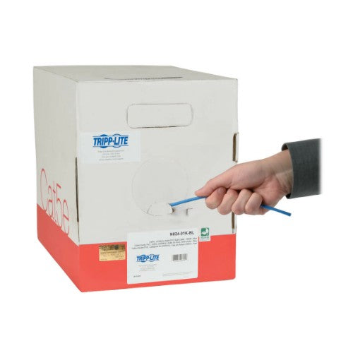 Tripp Lite N024-01K-BL networking cable Blue 12000" (304.8 m) Cat5e U/UTP (UTP)