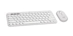 Logitech 920-012201 keyboard Mouse included Universal RF Wireless + Bluetooth QWERTY English White