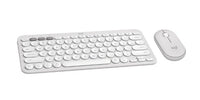 Logitech 920-012201 keyboard Mouse included Universal RF Wireless + Bluetooth QWERTY English White