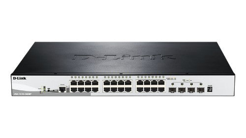D-Link DGS-1510-28XMP network switch Managed L2/L3 Gigabit Ethernet (10/100/1000) Power over Ethernet (PoE) Black, Gray