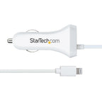StarTech.com USBLT2PCARW2 mobile device charger Smartphone White Cigar lighter Auto
