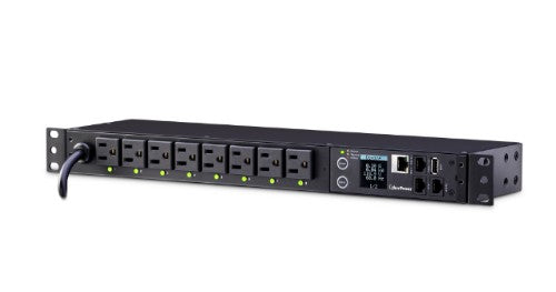 CyberPower PDU81001 power distribution unit (PDU) 8 AC outlet(s) 1U Black