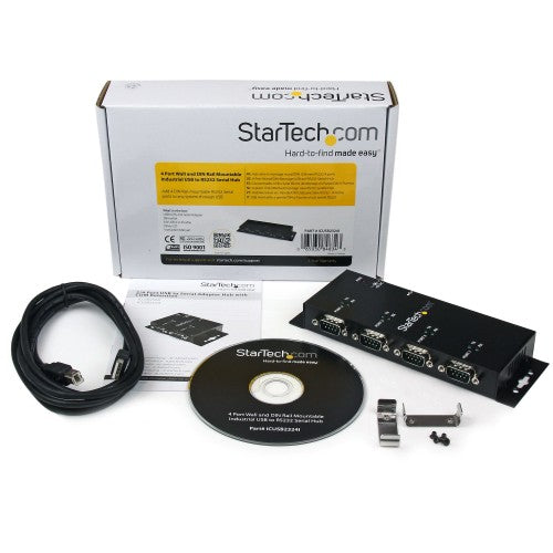 StarTech.com ICUSB2324I interface hub USB 2.0 Type-B Black