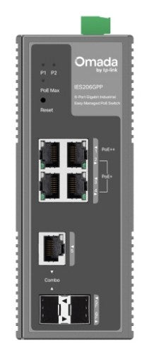 TP-Link IES206GPP network switch Managed Gigabit Ethernet (10/100/1000) Power over Ethernet (PoE) Black