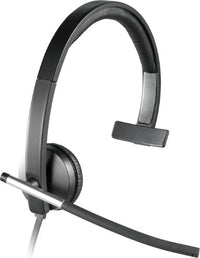 Logitech 981-000513 headphones/headset Wired Head-band Office/Call center USB Type-A Black, Silver